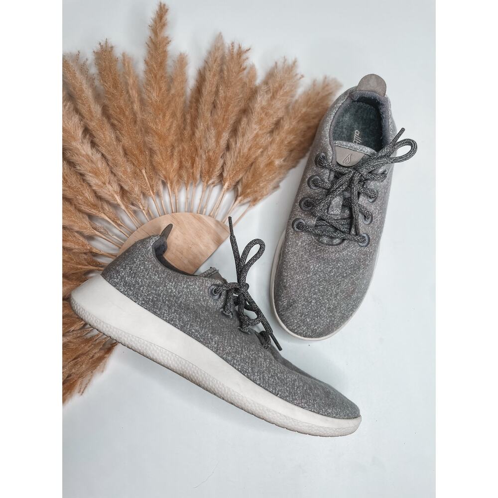🧺 5 for $25 Sale Allbirds Mens Wool Runners Sneakers Size 8 Light Gray Comfort